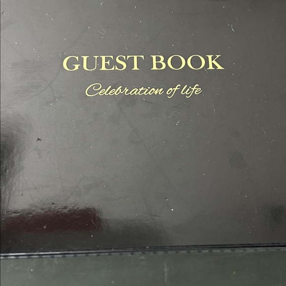 Elegant Blue Guest Book #H3012 - Picture 2 of 11